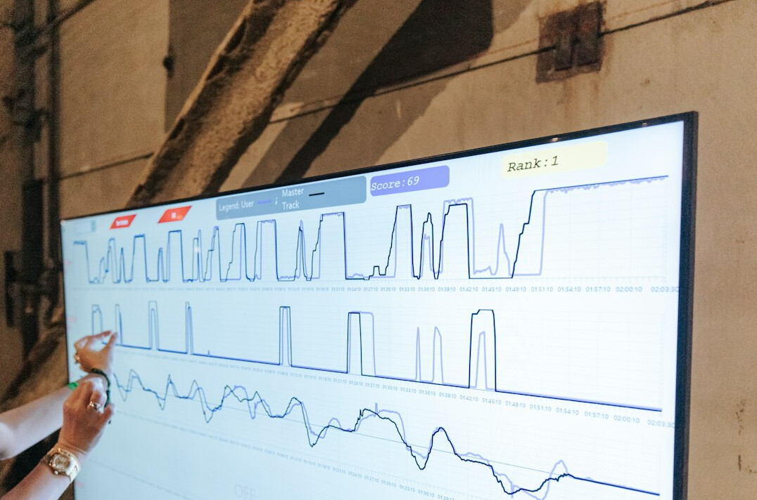 researcher analyzing data